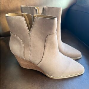 Crown Vintage Taupe Ankle Booties